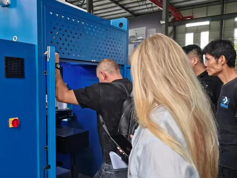 Polish Customer Visits Baizhuo CNC and Orders 125T/4200 Press Brake & Shearing Machine
