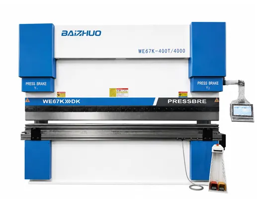 WE67K-400T/4000 Electro-Hydraulic CNC Press Brake | Heavy Duty 4+1 Axis Bending Machine