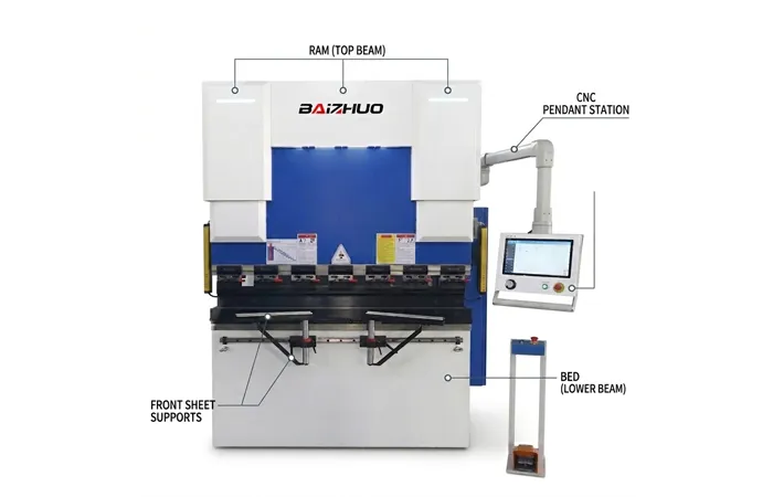 we67k 80t 2500mm 4 1 axis cnc hydraulic press brake with delem da53t controller 4