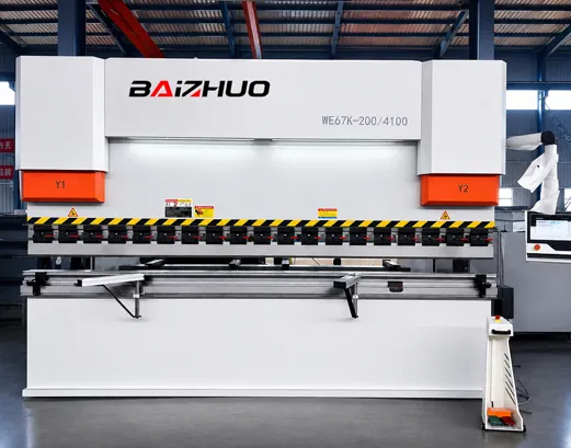 WE67K 200T/4100mm CNC Hydraulic Press Brake with Delem DA53T Controller